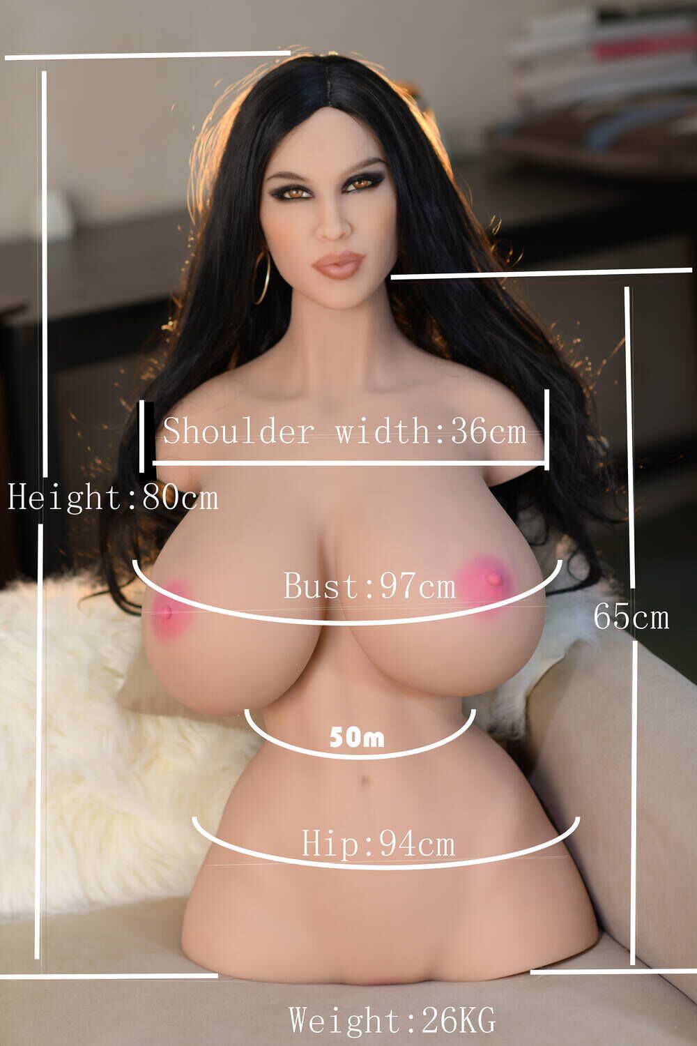 80cm5ft2 L-cup TPE Sex Doll Torso – Leandra (1) 6YE 80cm/5ft2 L-cup TPE Sex Doll Torso – Leandra at rosemarydoll