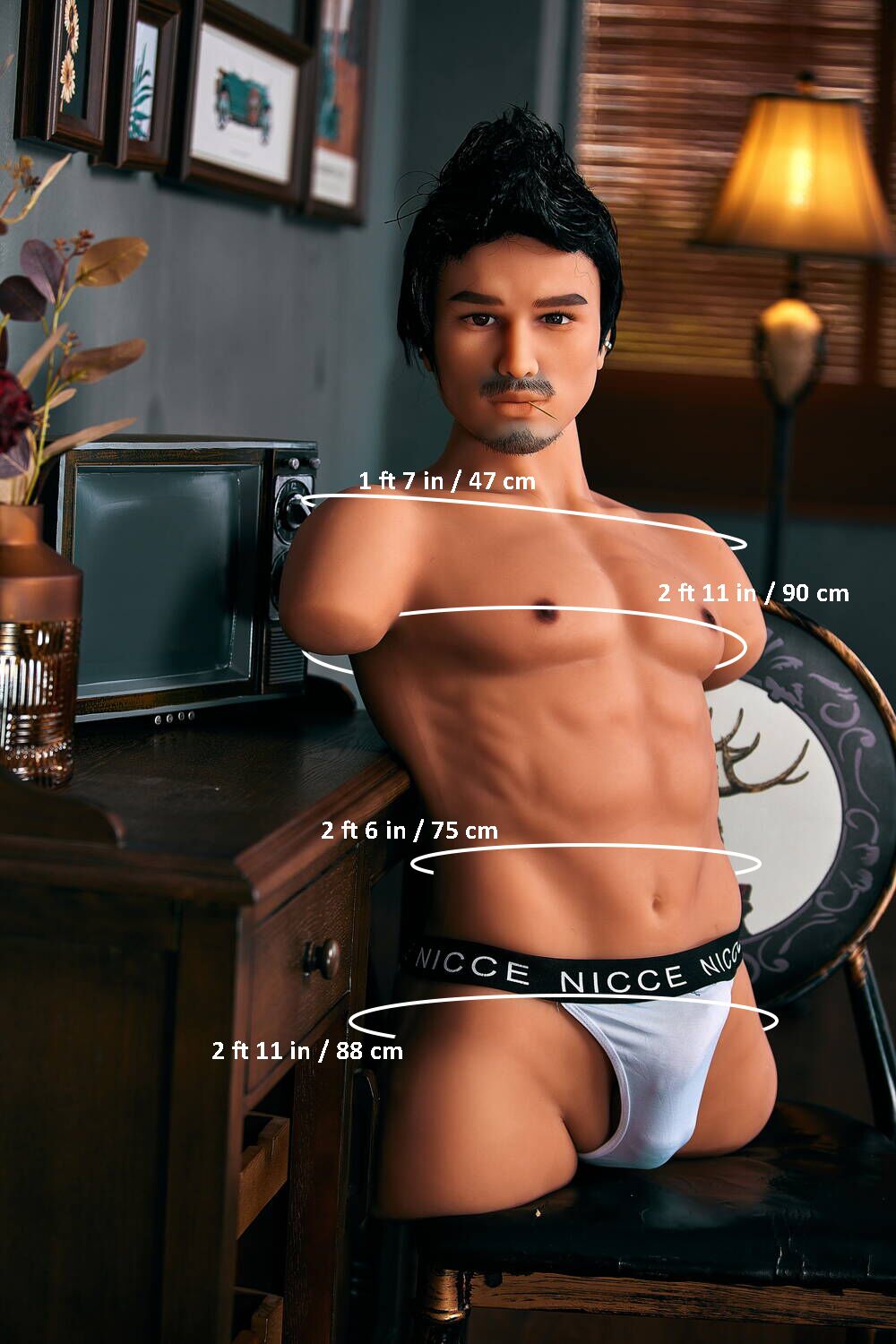 100cm/3ft3 71LB Male TPE Sex Doll Torso - Kevin Irontech 100cm/3ft3 71LB Male TPE Sex Doll Torso - Kevin at rosemarydoll