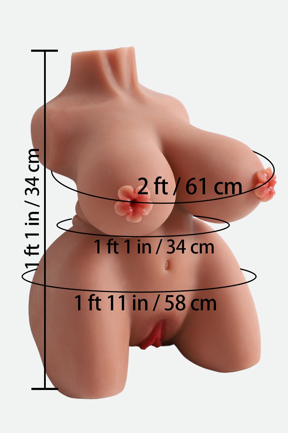 34cm1ft1 8.8LB TPE Mini Sex Doll Torso (1) WanYi 34cm/1ft1 8.8LB TPE Mini Sex Doll Torso at rosemarydoll