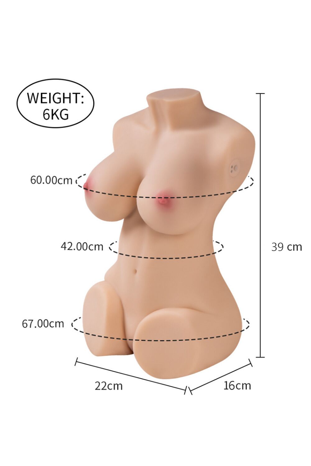 39cm1ft3 13.2LB TPE Mini Sex Doll Torso – Wendy (Vibrating & Sucking) (1) 39cm/1ft3 13.2LB TPE Mini Sex Doll Torso – Wendy (Vibrating & Sucking) at rosemarytorso