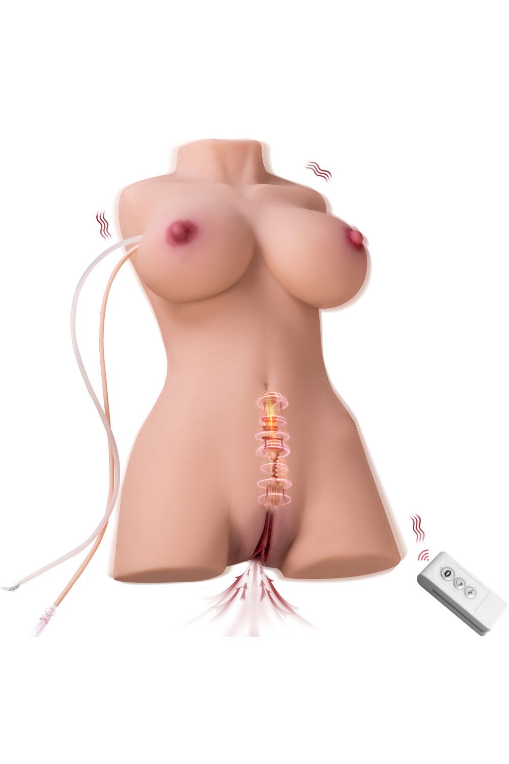 41cm/1ft4 12.7LB TPE Life-size Sex Doll Torso – Yuna (Vibrating & Sucking) at rosemarytorso