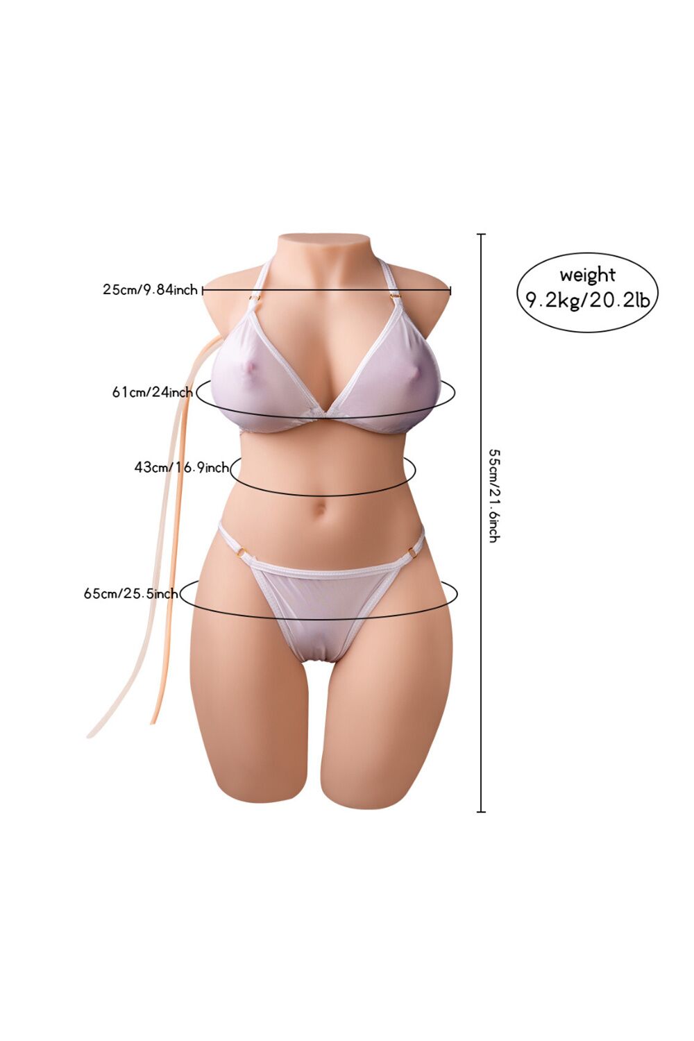 55cm1ft10 20.2LB TPE Life-size Sex Doll Torso – Maya (Vibrating & Sucking) (6) 55cm/1ft10 20.2LB TPE Life-size Sex Doll Torso – Maya (Vibrating & Sucking) at rosemarytorso